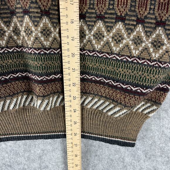 VTG Murano Sweater Vest Mens XL Wool Blend V Neck Italy Made Grandpa Academia - Picture 5 of 13